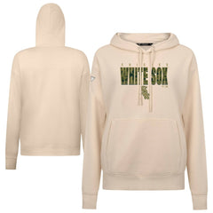 Chicago White Sox Levelwear Women's Adorn Protect W Pullover Hoodie Khaki
