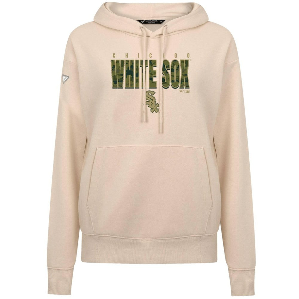 Chicago White Sox Levelwear Women's Adorn Protect W Pullover Hoodie Khaki