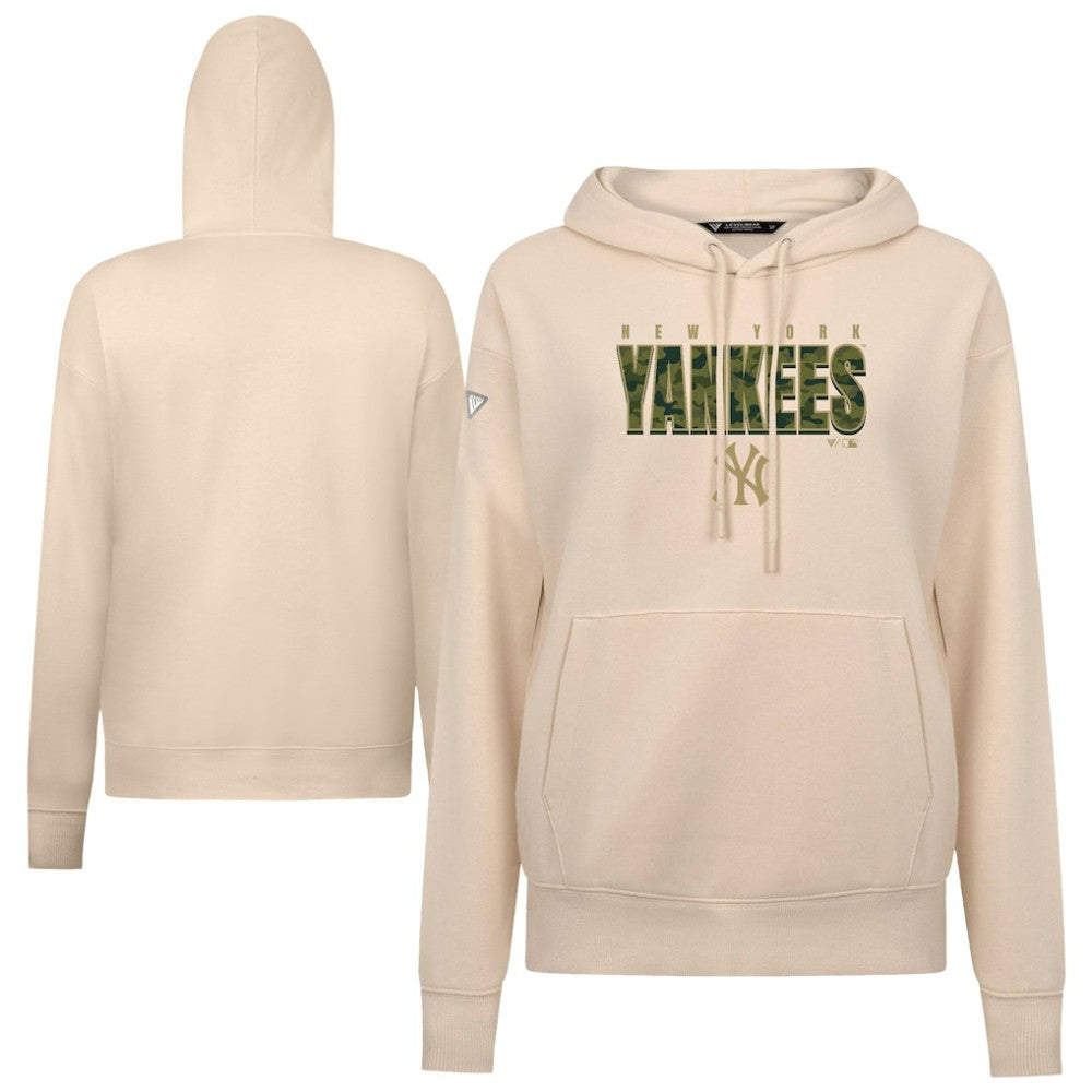 New York Yankees Levelwear Women's Adorn Protect W Pullover Hoodie Khaki