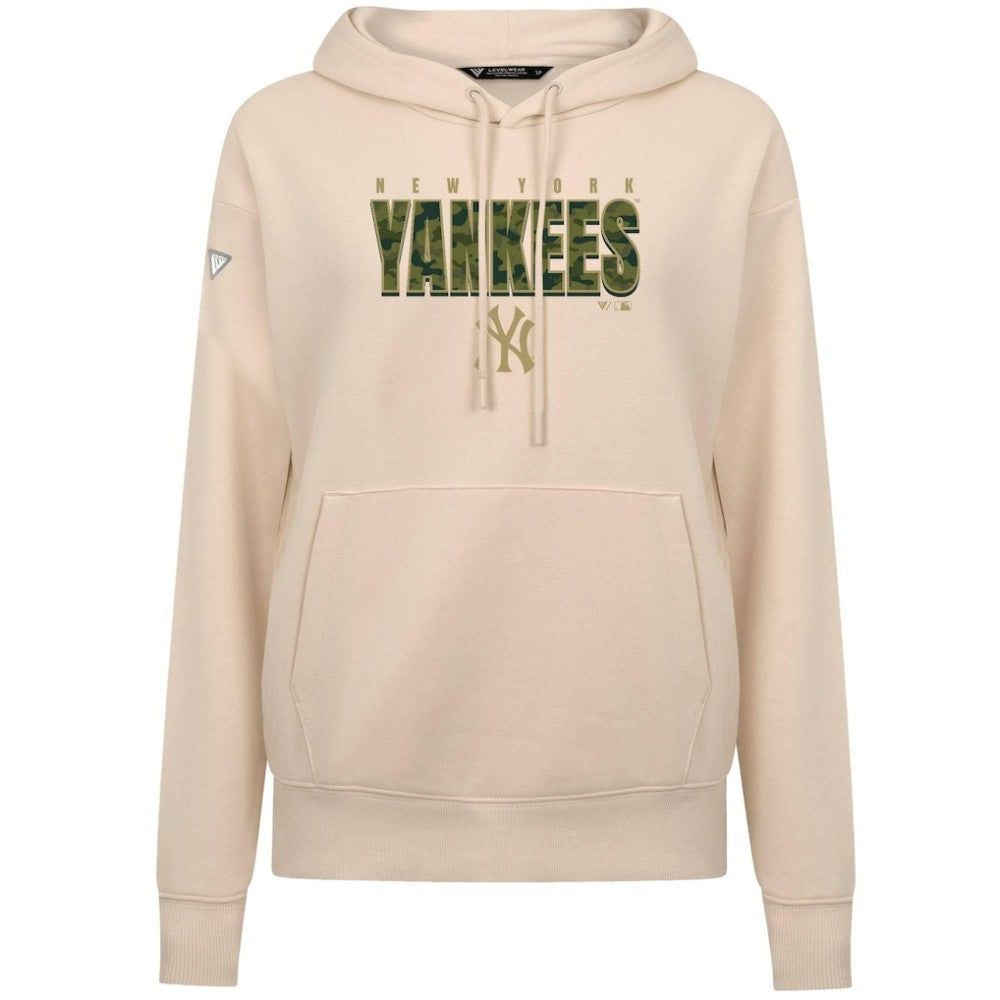 New York Yankees Levelwear Women's Adorn Protect W Pullover Hoodie Khaki