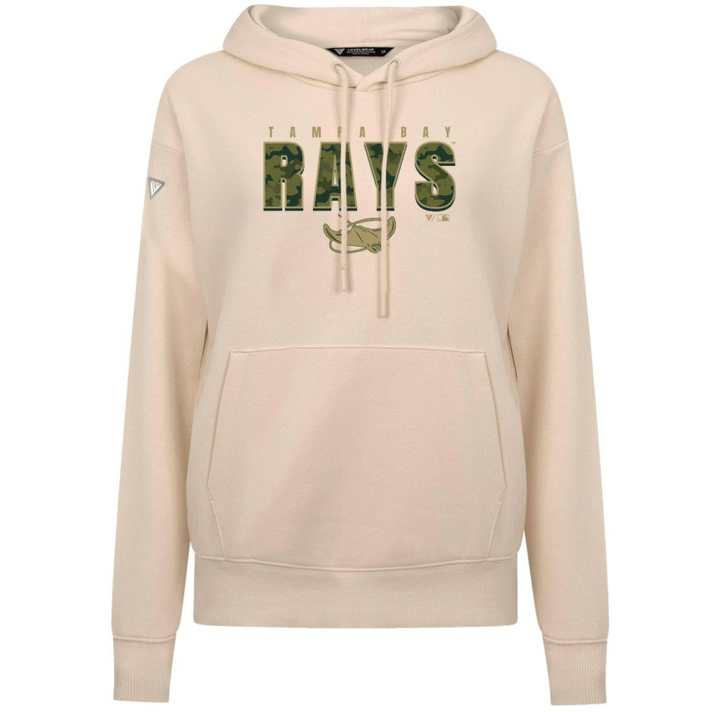 Tampa Bay Rays Levelwear Women's Adorn Protect W Pullover Hoodie Khaki
