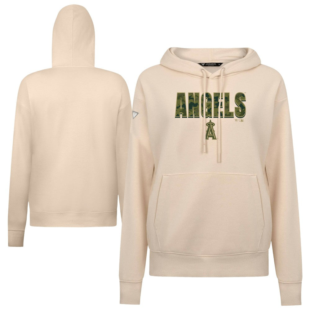 Los Angeles Angels Levelwear Women's Adorn Protect W Pullover Hoodie Khaki