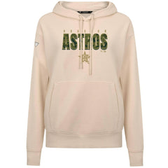Houston Astros Levelwear Women's Adorn Protect W Pullover Hoodie Khaki