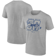 Mookie Betts Los Angeles Dodgers Player Graphic T-Shirt Heather Gray