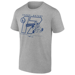 Shohei Ohtani Los Angeles Dodgers Player Graphic T-Shirt Heather Gray