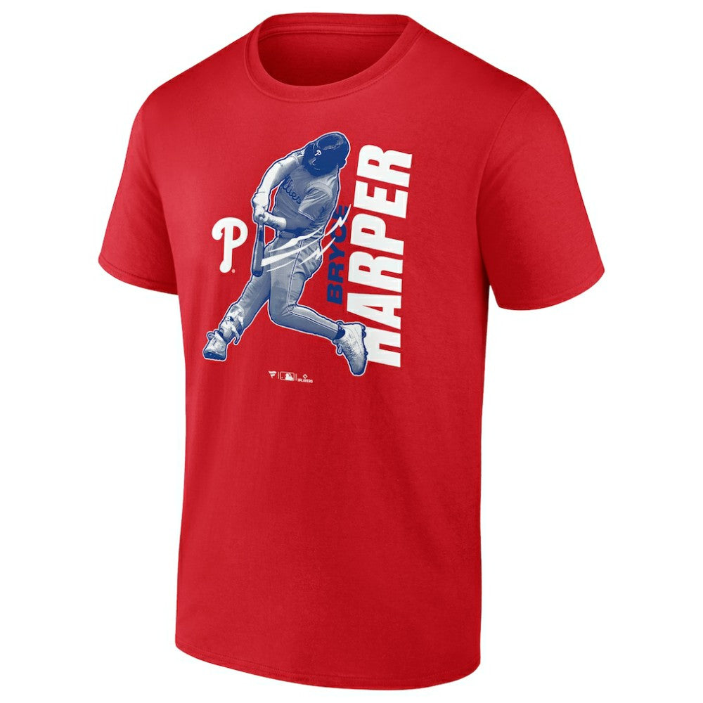Bryce Harper Philadelphia Phillies Player Graphic T-Shirt Red