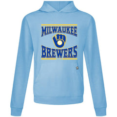 Milwaukee Brewers Levelwear Big Brew Relay Pullover Hoodie Light Blue