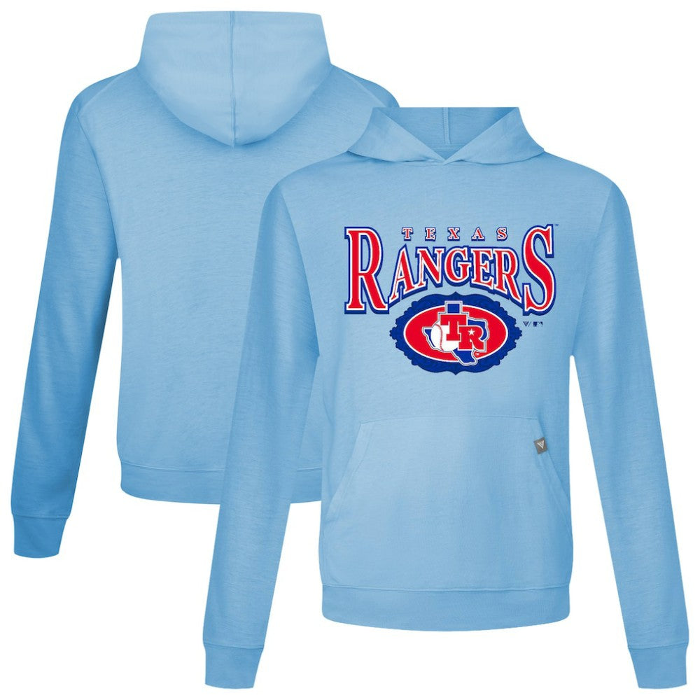 Texas Rangers Levelwear Lone Star Relay Pullover Hoodie Light Blue