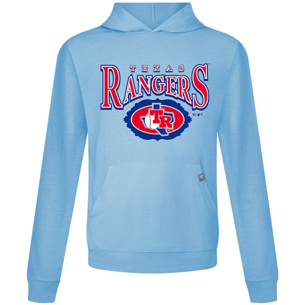 Texas Rangers Levelwear Lone Star Relay Pullover Hoodie Light Blue