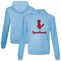 St. Louis Cardinals Levelwear Seeing Red Relay Pullover Hoodie Light Blue