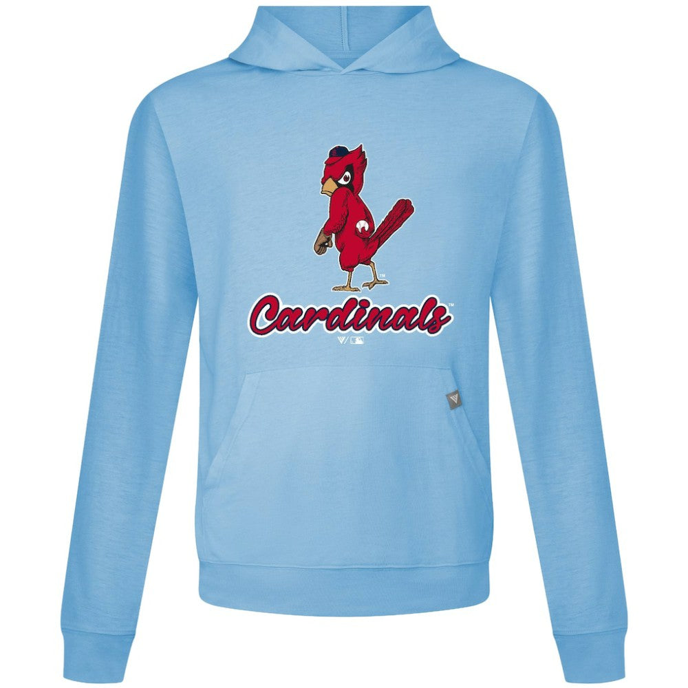 St. Louis Cardinals Levelwear Seeing Red Relay Pullover Hoodie Light Blue