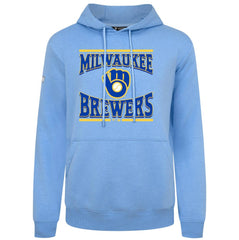 Milwaukee Brewers Levelwear Big Brew Podium Pullover Hoodie Light Blue
