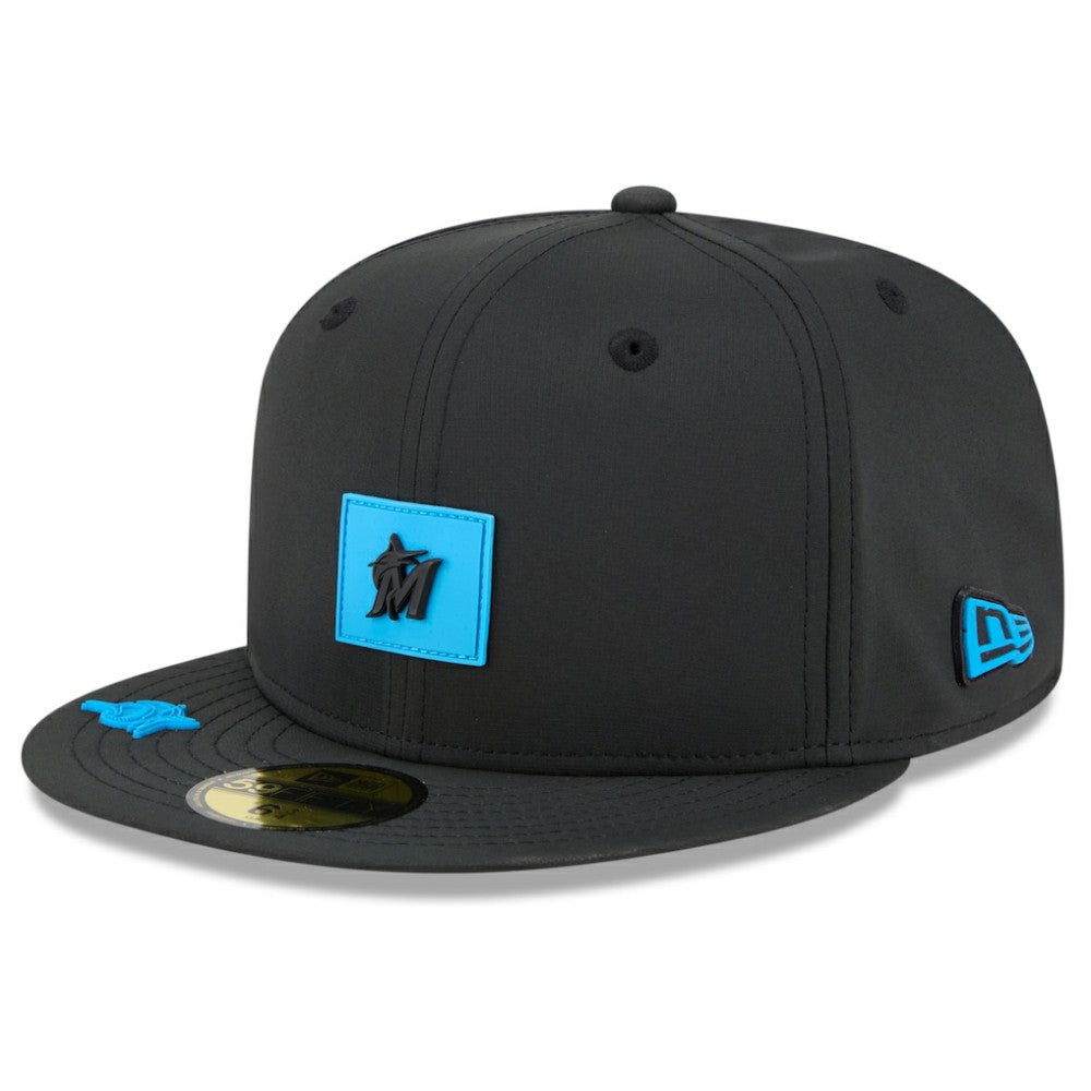 Miami Marlins 2026 Clubhouse 59FIFTY Fitted Hat Black | New Era