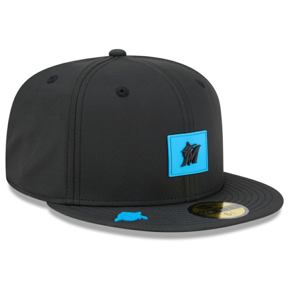 Miami Marlins 2026 Clubhouse 59FIFTY Fitted Hat Black | New Era