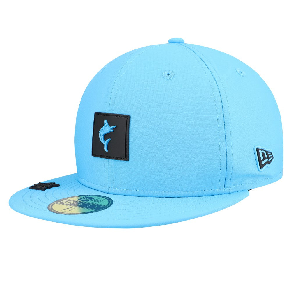 Miami Marlins 2026 Clubhouse Alternate 59FIFTY Fitted Hat Blue | New Era