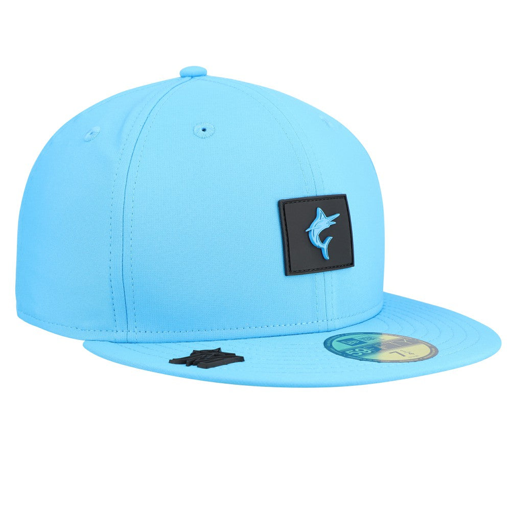 Miami Marlins 2026 Clubhouse Alternate 59FIFTY Fitted Hat Blue | New Era