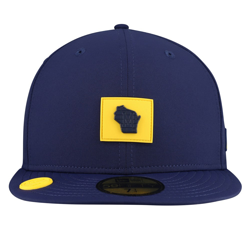 Milwaukee Brewers 2026 Clubhouse Alternate 59FIFTY Fitted Hat Navy | New Era