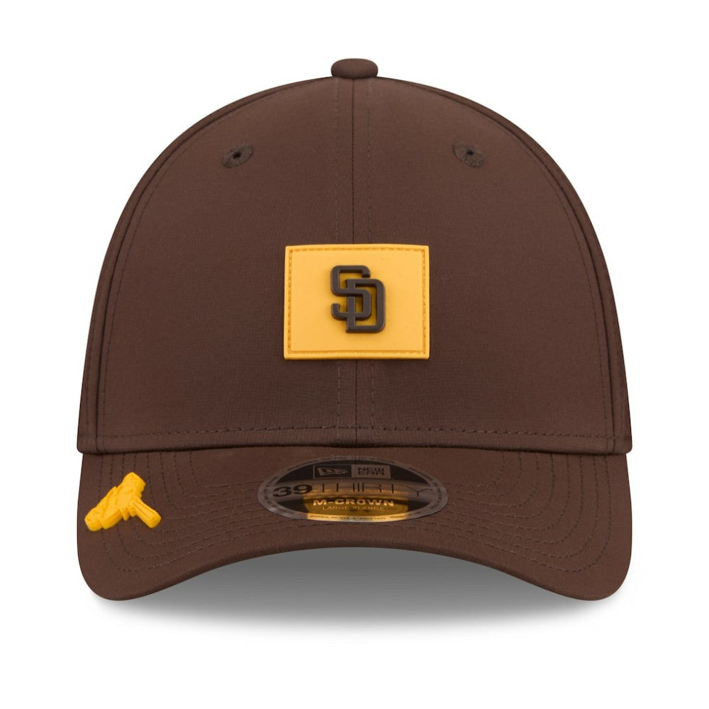 San Diego Padres 2026 Clubhouse M-Crown 39THIRTY Flex Hat Brown | New Era
