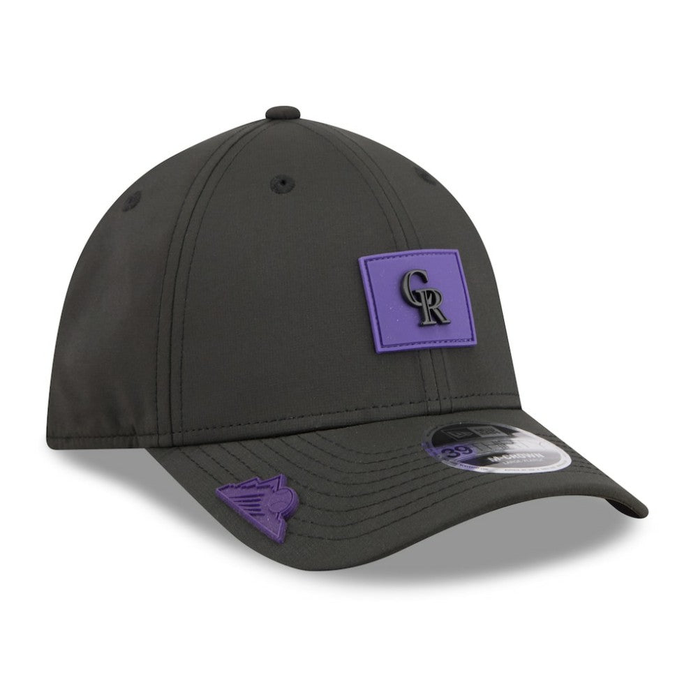 Colorado Rockies 2026 Clubhouse M-Crown 39THIRTY Flex Hat Black | New Era
