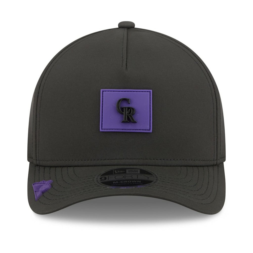 Colorado Rockies 2026 Clubhouse 9FORTY A-Frame Adjustable Hat Black | New Era