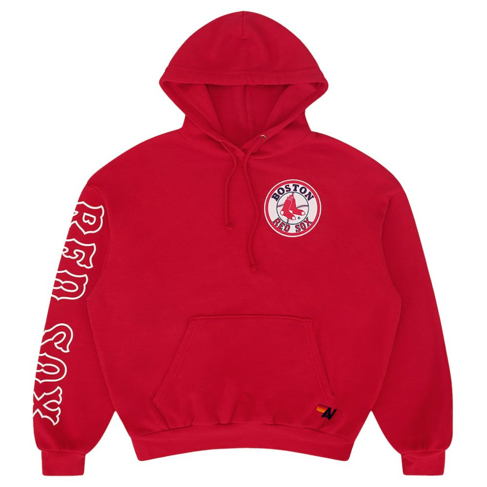 Boston Red Sox Aviator Nation x MLB Unisex Tri-Blend Pullover Hoodie Red