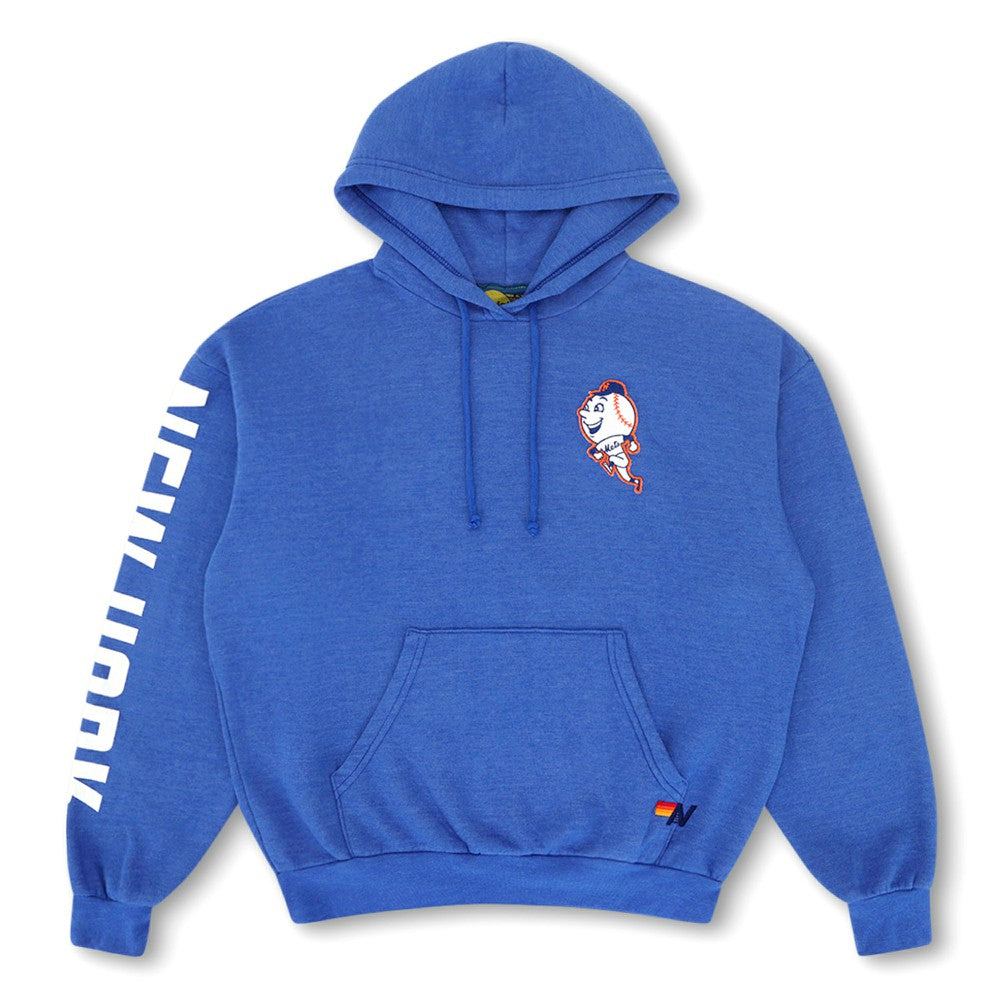 New York Mets Aviator Nation x MLB Unisex Relaxed Tri-Blend Hoodie Royal