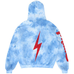 Philadelphia Phillies Aviator Nation x MLB Unisex Tie-Dye Tri-Blend Pullover Hoodie Light Blue