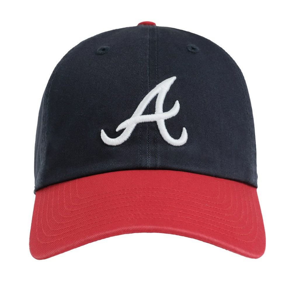Atlanta Braves Madhappy x MLB Unisex Dad Adjustable Hat Navy/Red