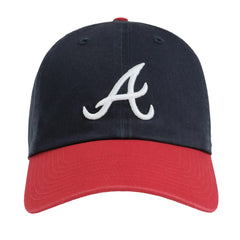 Atlanta Braves Madhappy x MLB Unisex Dad Adjustable Hat Navy/Red
