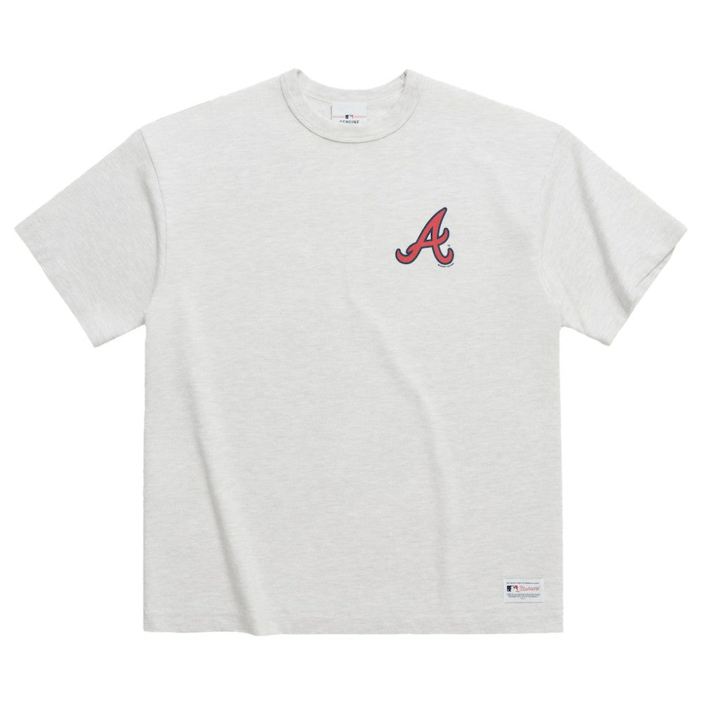 Atlanta Braves Madhappy x MLB Unisex Heavyweight T-Shirt Heather Gray
