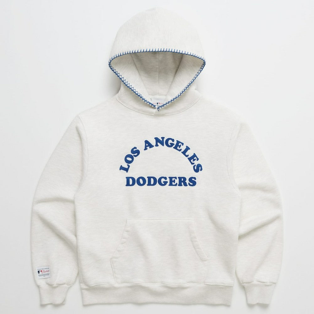 Los Angeles Dodgers Madhappy x MLB Unisex Heavyweight Fleece Hoodie Heather Gray