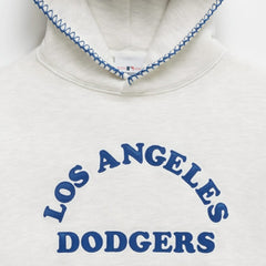 Los Angeles Dodgers Madhappy x MLB Unisex Heavyweight Fleece Hoodie Heather Gray