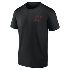 Miami Marlins Stranger Things Graphic T-Shirt Black