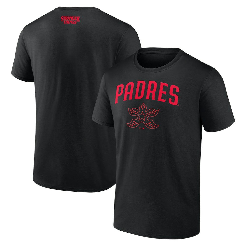 San Diego Padres Stranger Things Demogorgan T-Shirt Black