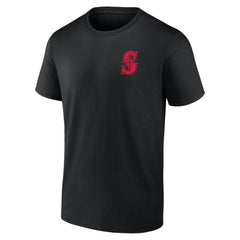 Seattle Mariners Stranger Things Graphic T-Shirt Black