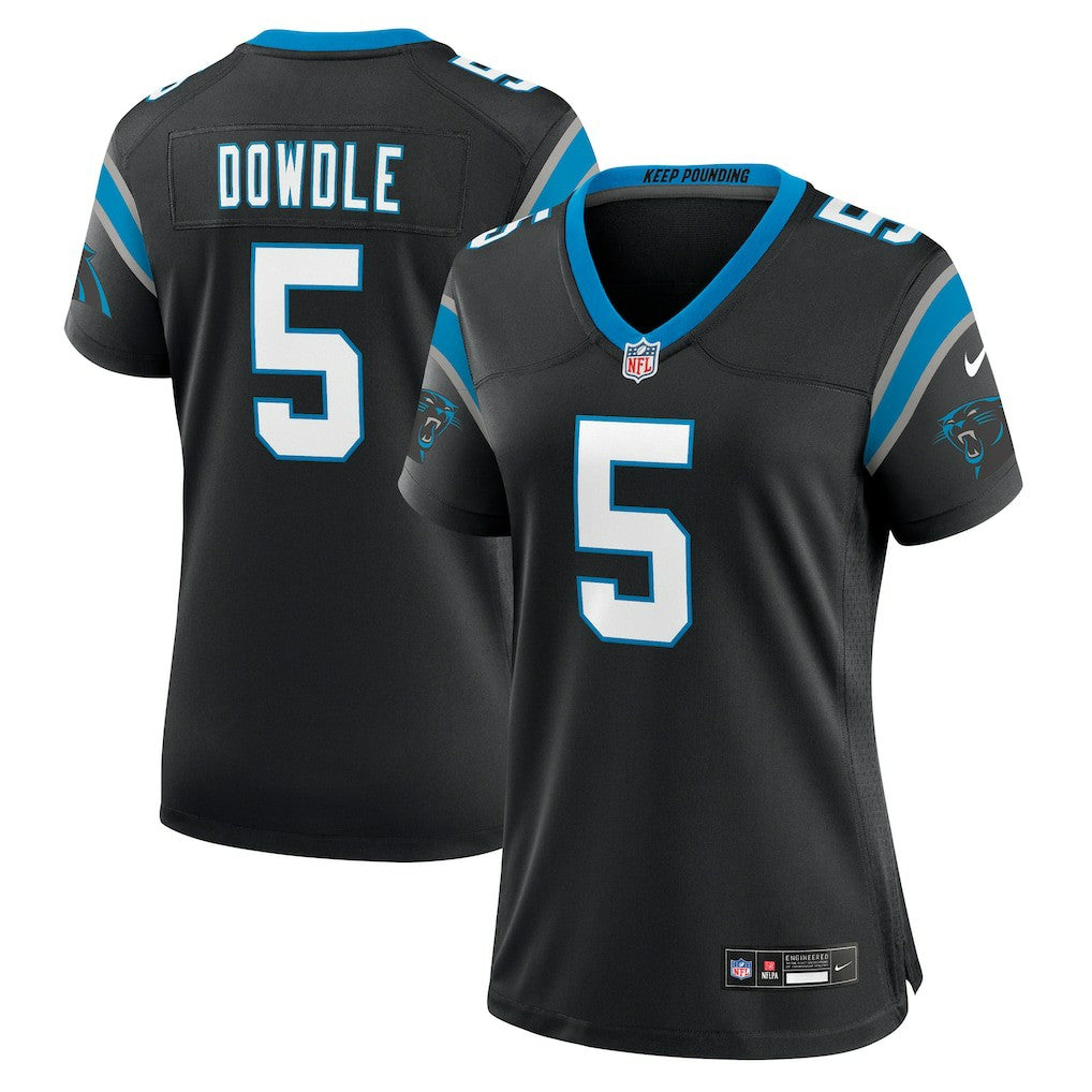 Rico Dowdle Carolina Panthers Women's Team Game Jersey - Black