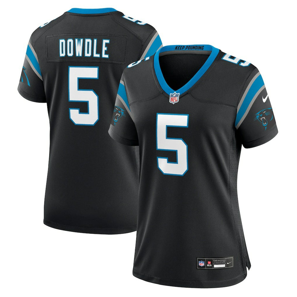 Rico Dowdle Carolina Panthers Women's Team Game Jersey - Black