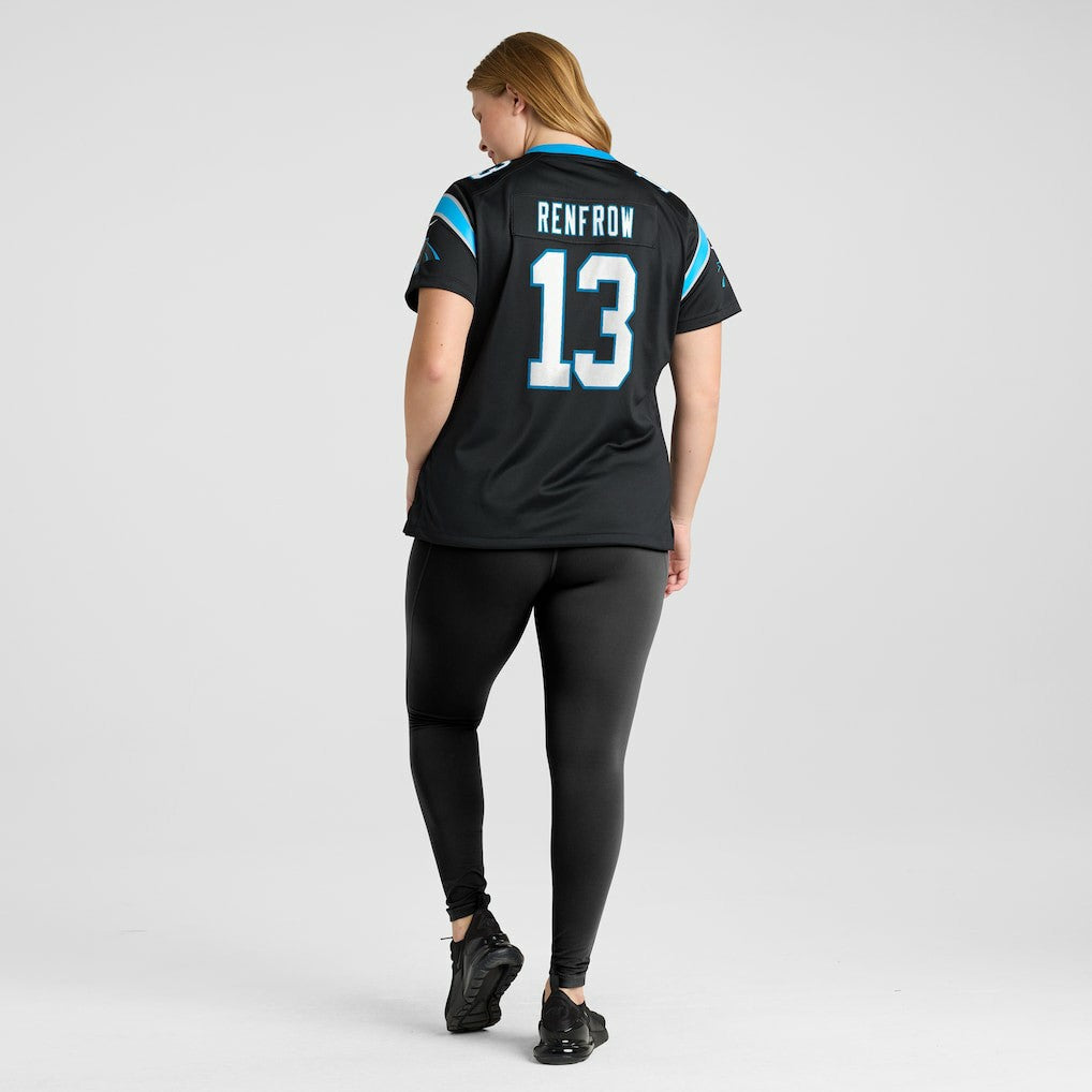 Hunter Renfrow Carolina Panthers Women's Team Game Jersey - Black