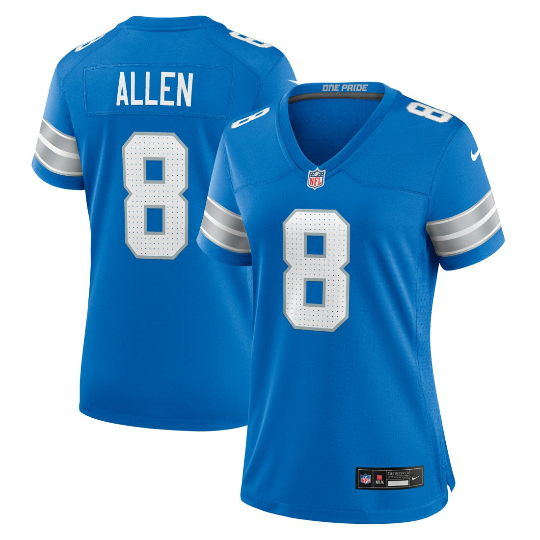 Kyle Allen Detroit Lions Women's Team Game Jersey - Blue