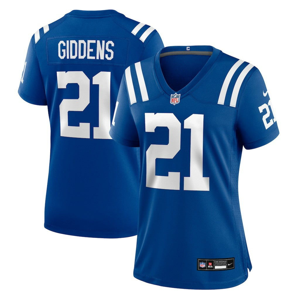 DJ Giddens Indianapolis Colts Women's Team Game Jersey - Royal