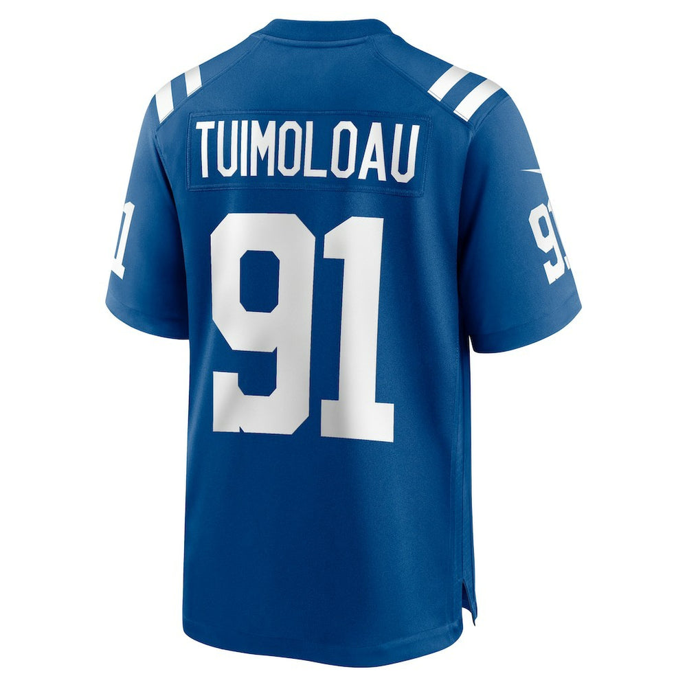 JT Tuimoloau Indianapolis Colts Team Game Jersey - Royal