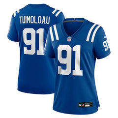 JT Tuimoloau Indianapolis Colts Women's Team Game Jersey - Royal