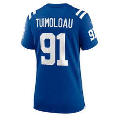 JT Tuimoloau Indianapolis Colts Women's Team Game Jersey - Royal