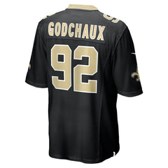 Davon Godchaux New Orleans Saints Team Game Jersey - Black