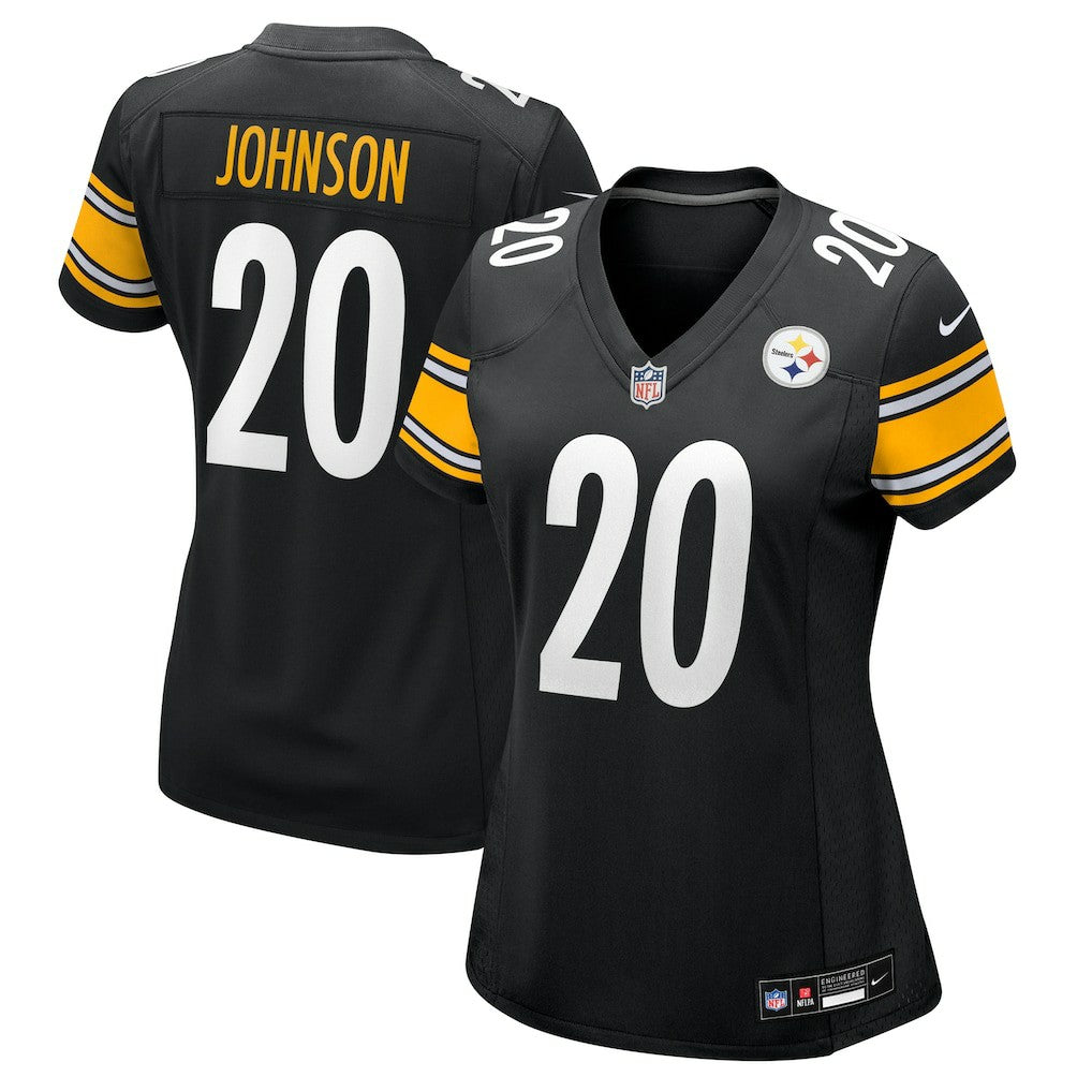 Kaleb Johnson Pittsburgh Steelers Women's Team Game Jersey - Black