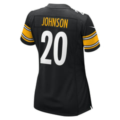 Kaleb Johnson Pittsburgh Steelers Women's Team Game Jersey - Black