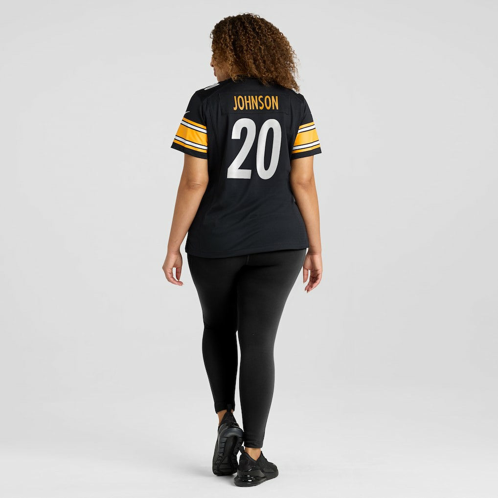 Kaleb Johnson Pittsburgh Steelers Women's Team Game Jersey - Black