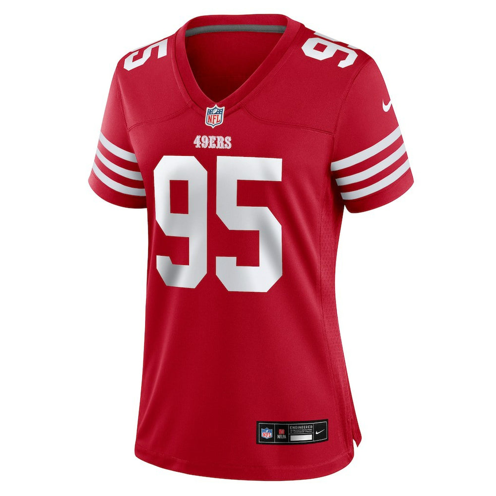 Alfred Collins San Francisco 49ers Women's Team Game Jersey - Scarlet