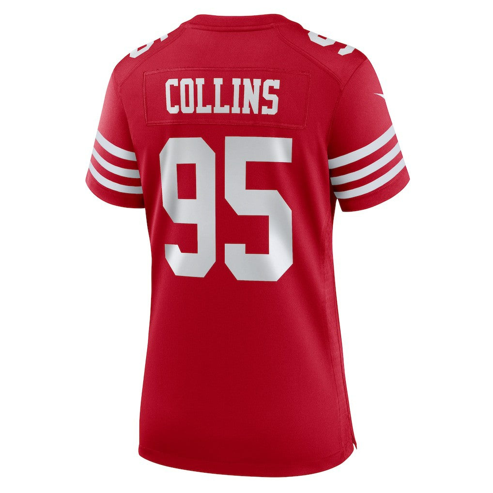 Alfred Collins San Francisco 49ers Women's Team Game Jersey - Scarlet