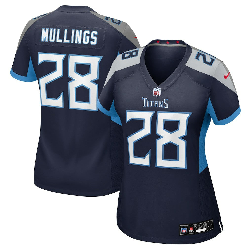 Kalel Mullings Tennessee Titans Women's Team Game Jersey - Navy